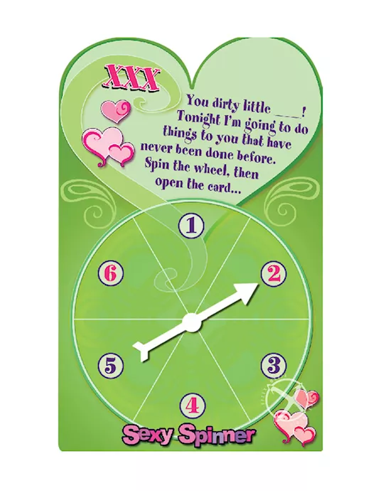 Sexy Spinner Greeting Card XXX