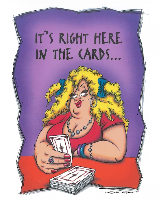ITS RIGHT HERE IN THE CARDS