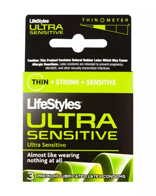 Lifestyles Ultra Sensitive 3pk