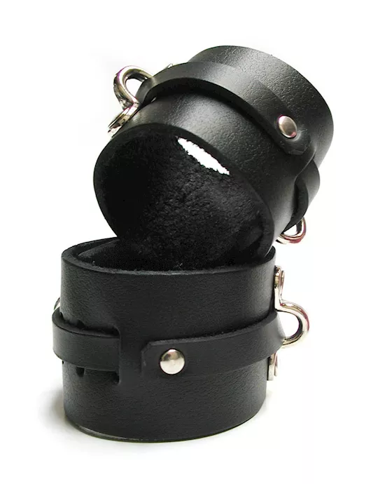 Leather Ankle Cuffs