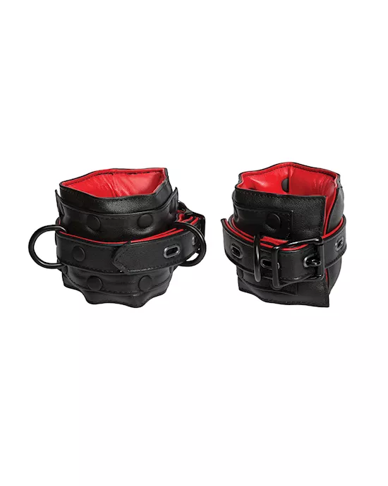 Kink Leather Submissive Accessories Ankle Restraints