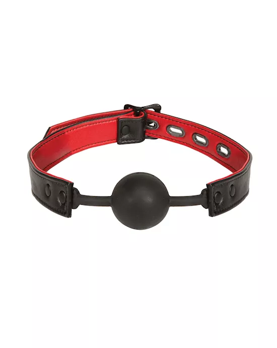 Kink Leather & Silicone Ball Gag