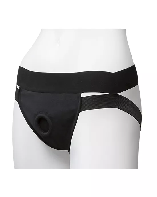 Vac-U-Lock Panty Harness with Plug Dual Strap Small/Medium