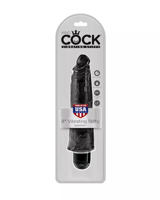 King Cock 8 in Vibrating Stiffy