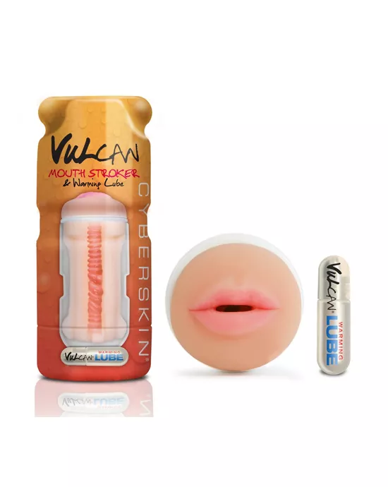 Cyberskin Vulcan Mouth Stroker w Warming Lube