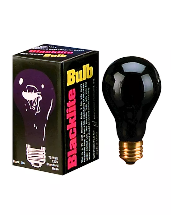 BLACKLITE BULB 75-WATT SCREW IN