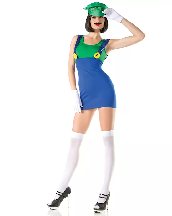 3 Piece  Sexy Miss Lingui Costume - 1X/2X