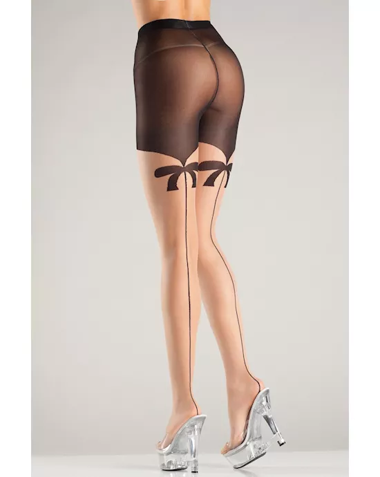 Bowtie Back Pantyhose