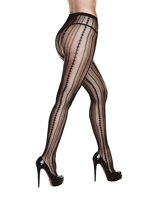 Symmetrical Jacquard Pantyhose