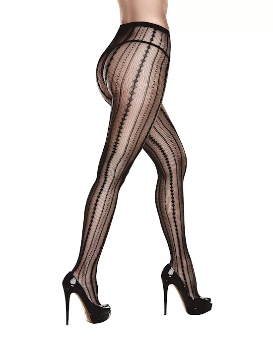 Symmetrical Jacquard Pantyhose