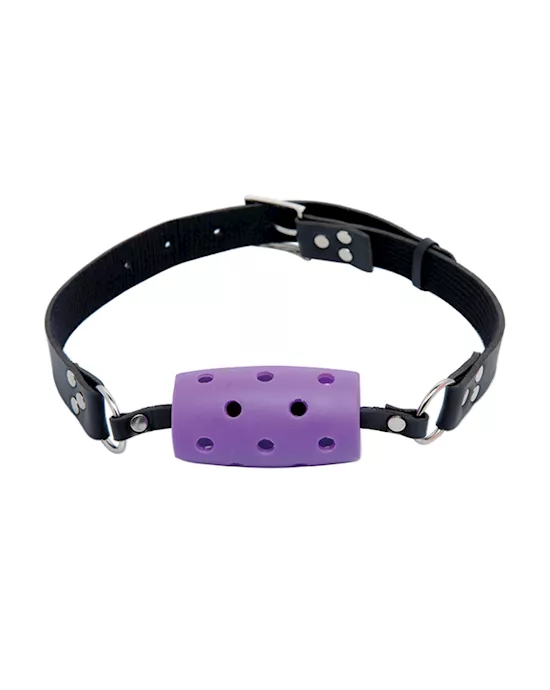 FF OVAL BREATHABLE BALL GAG PURPL