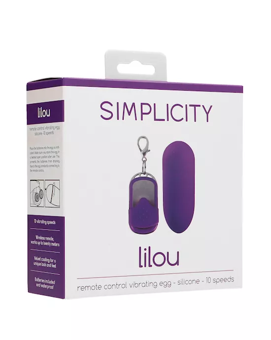 LILOU remote control vibrating egg