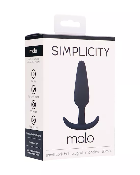 MALO small cork butt-plug with handles