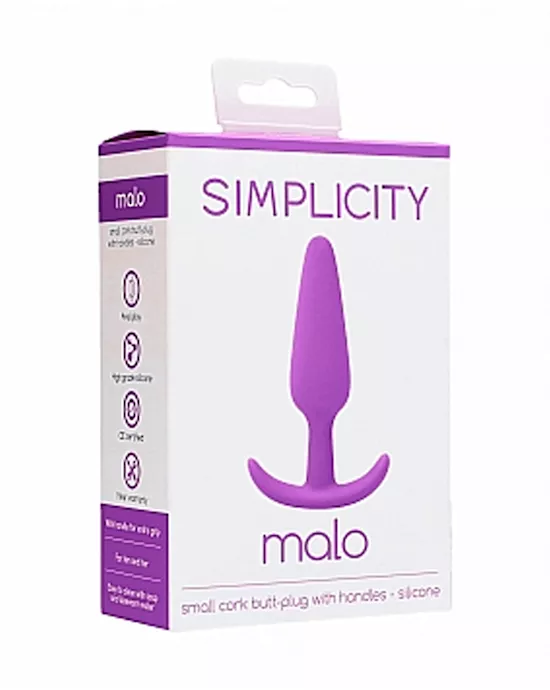 MALO small cork butt-plug with handles