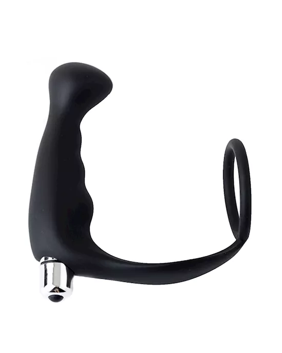 Vibrating P-Spot Massager With Cock Ring