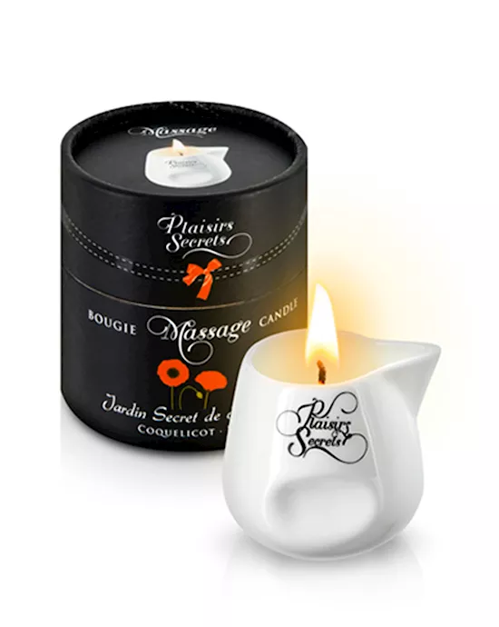 Plaisirs Secrets Massage Candle Poppy