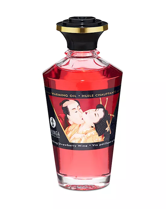 Warming Aphrodisiac Oil - Strawberry Sprakling Wine