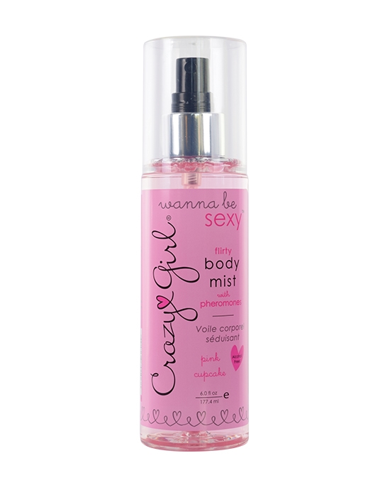 Crazy Girl Wanna Be Sexy Flirty Body Mist Pink Cupcake