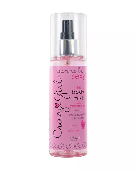 Crazy Girl Wanna Be Sexy Flirty Body Mist Pink Cupcake