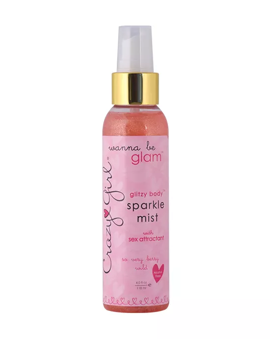 Crazy Girl Wanna Be Glam Glitzy Body Sparkle Mist