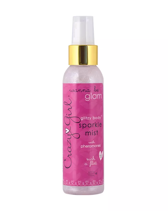 Crazy Girl Wanna Be Glam Glitzy Body Sparkle Mist