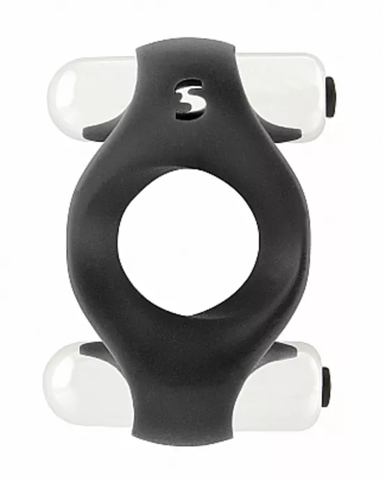 Dalton Double Vibrating Cockring Silicone 10 Speeds