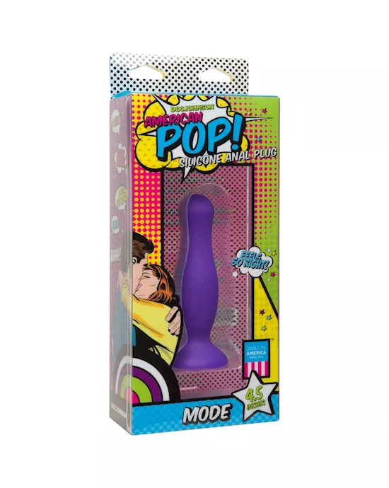American Pop - Mode - Silicone Anal Plug - 4.5 Inch