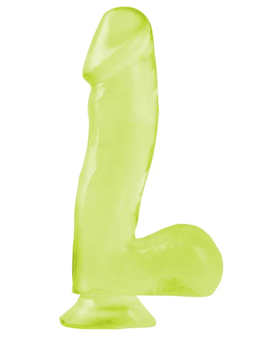Basix 6.5 Inch Dong W Suction Glow