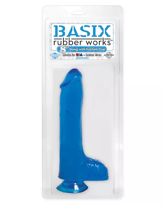 BASIX 8 INCH DONG W SUCTION BLUE