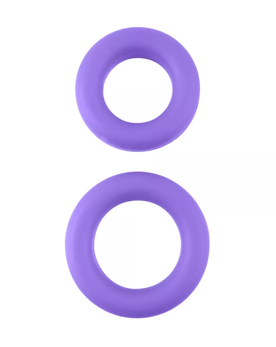 Neon Stretchy Silicone Cock Ring Set