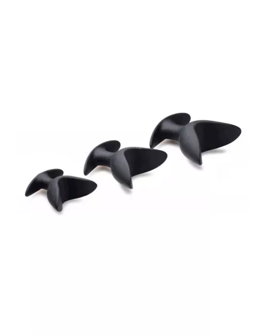 Ass Anchors 3 Piece Silicone Anal Anchor Set