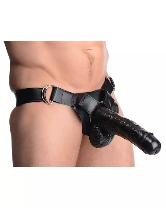 Infiltrator Hollow Strap-on With 10 Inch Dildo