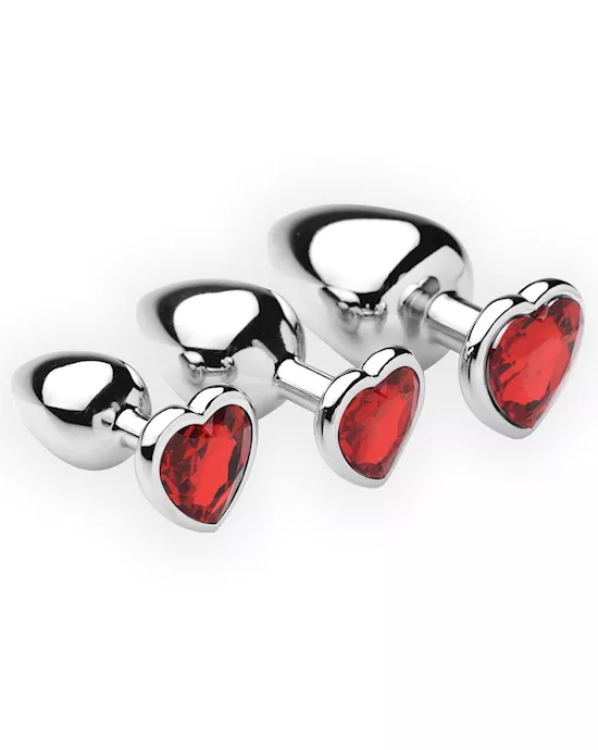 Chrome Hearts 3 Piece Anal Plugs With Gems
