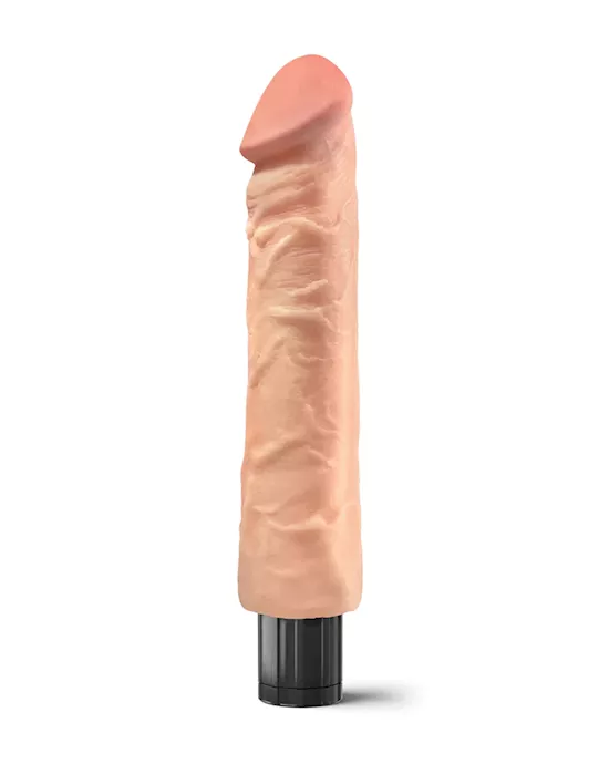 REAL FEEL Vibrating Ribbed Dildo  12
