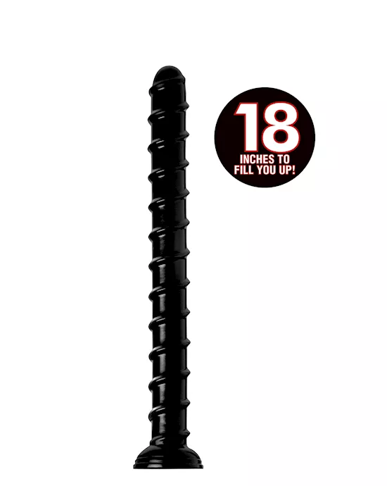 Hosed 18 Inches Swirl Thick Anal Snake Probe