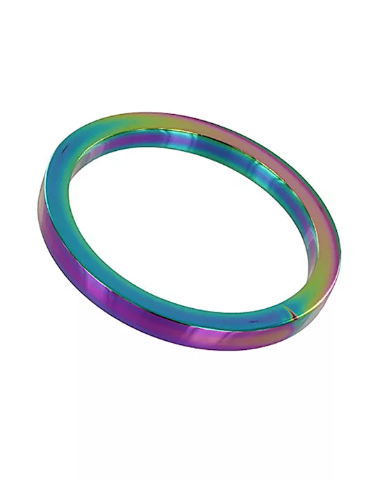 Rainbow Flat Cock Ring - (8x50mm)
