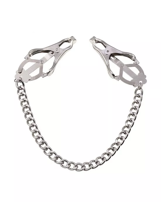 Clover Nipple Clamp with Chain