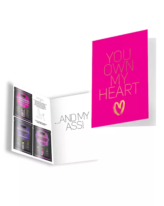 Naughty Notes Greeting Card You Own My Heart