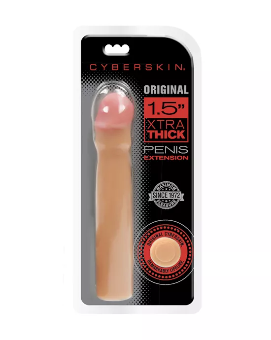 CyberSkin Original 1.5 Inch Xtra Thick Penis Extension