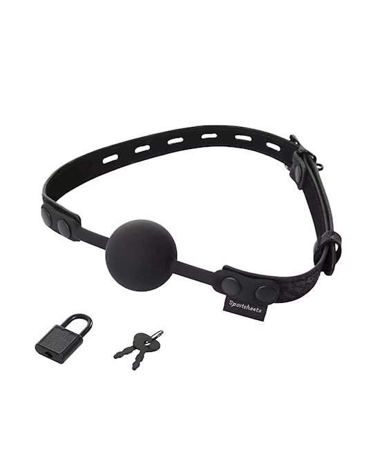 Sportsheets Locking Lace Ball Gag