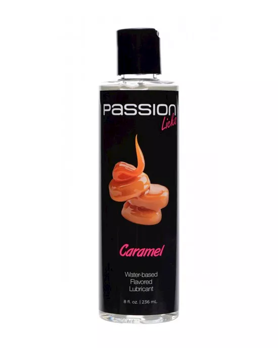 Passion Licks Caramel Flavoured Lubricant 8oz