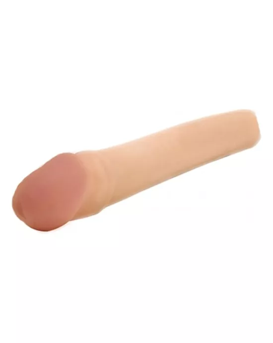 CyberSkin 2 Inch Xtra Thick Vibrating Transformer Penis Extension Light Clamshell