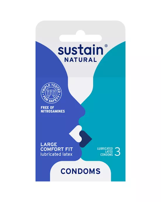 Sustain Comfort Fit Condoms 3 Pack