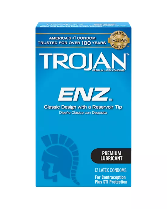 Trojan Enz Lubricated - 12 Pack