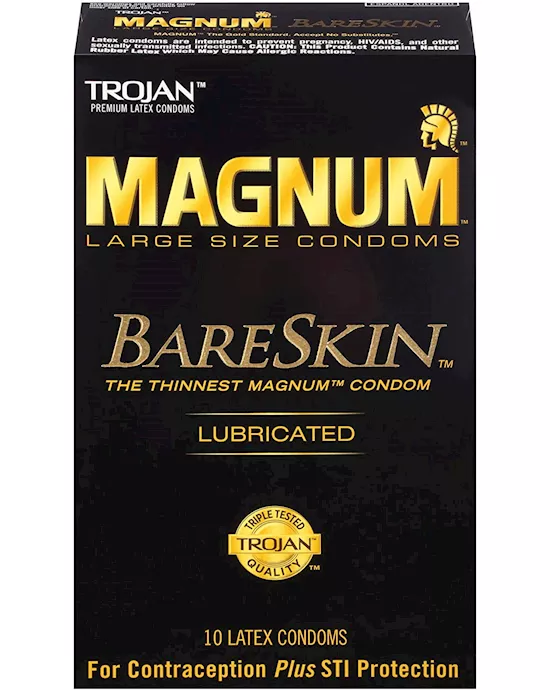 Trojan Magnum Bareskin Condoms 10 Pack