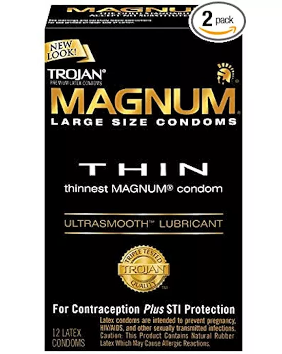 Trojan Magnum Thin - 12 Pack