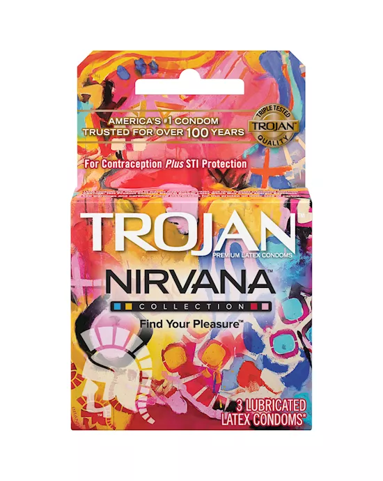 Trojan Nirvana Collection Condoms - 3 Pack