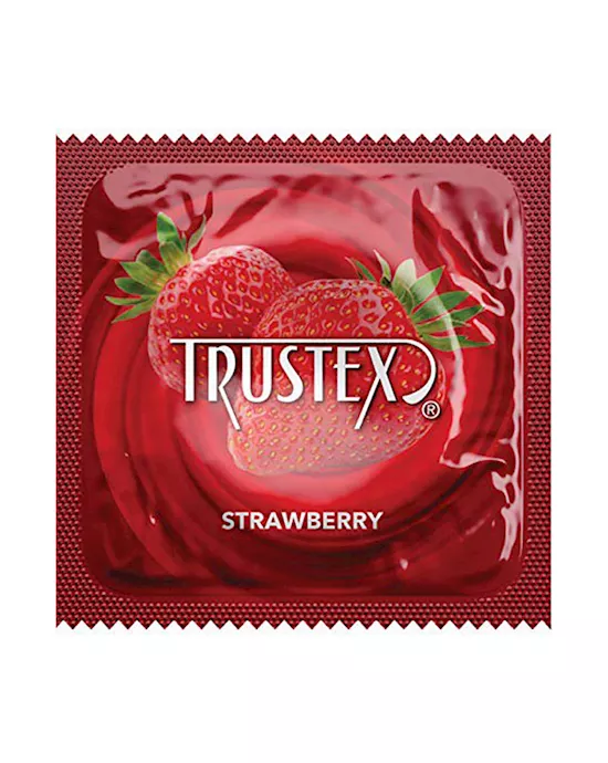 Trustex Strawberry Flavored Condoms - 3 Pack