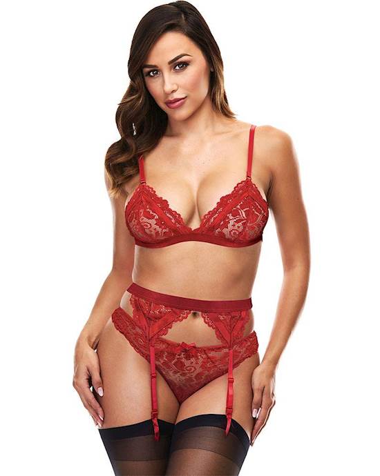 Lace Garter 3 Piece Set