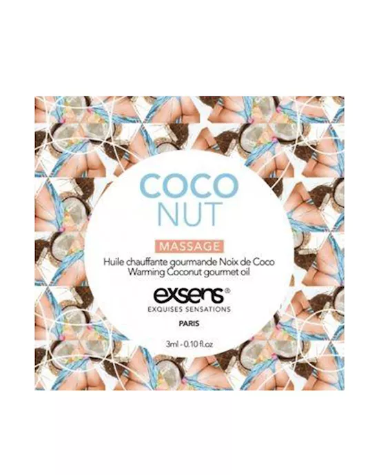 Warming Gourmet Massage Oil Sachet - Coconut